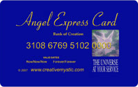 Keep this in your purse or wallet! A fun way to remember that you have an unlimited charge account with your angels.